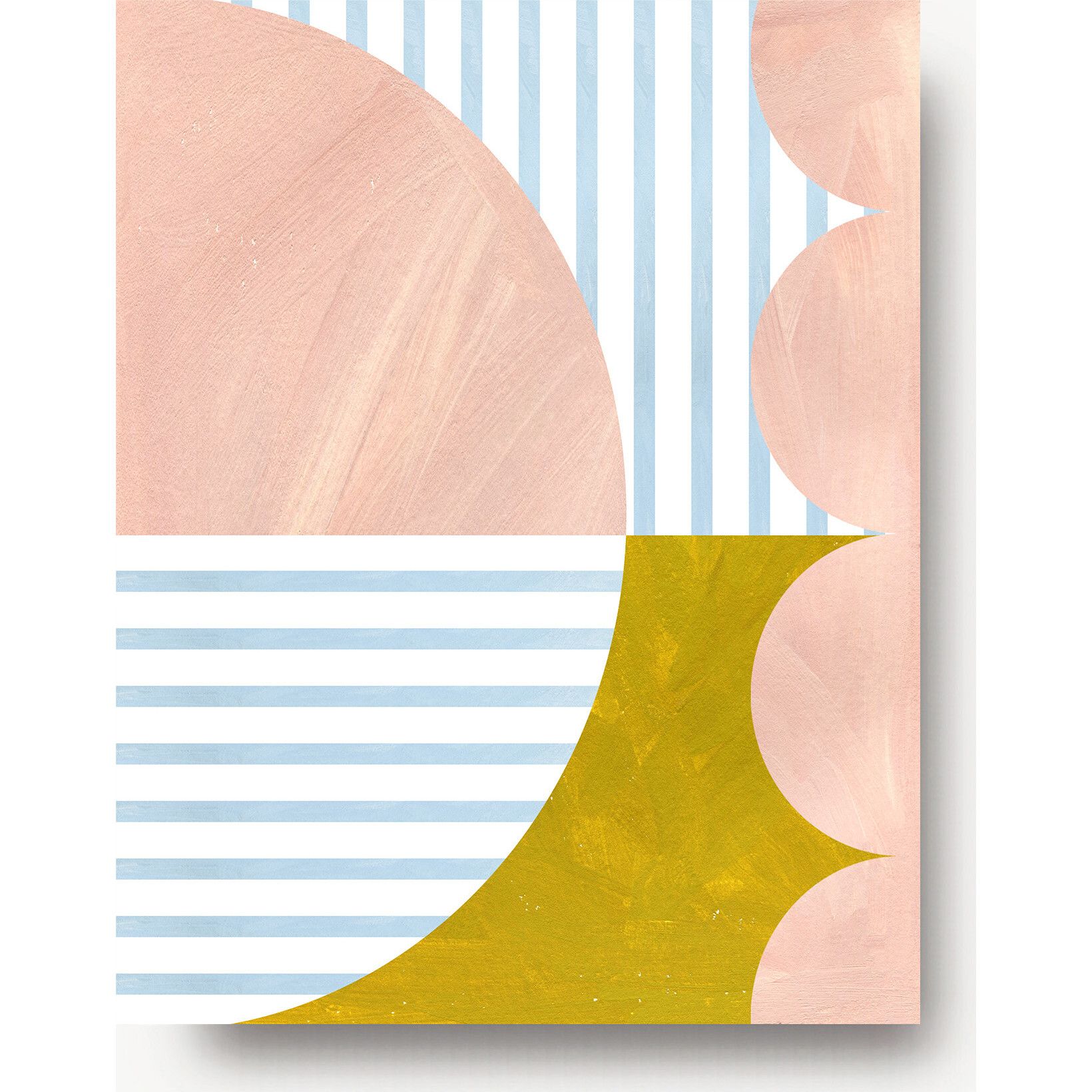 Scallops Art Print, Rose/Gold | Maisonette
