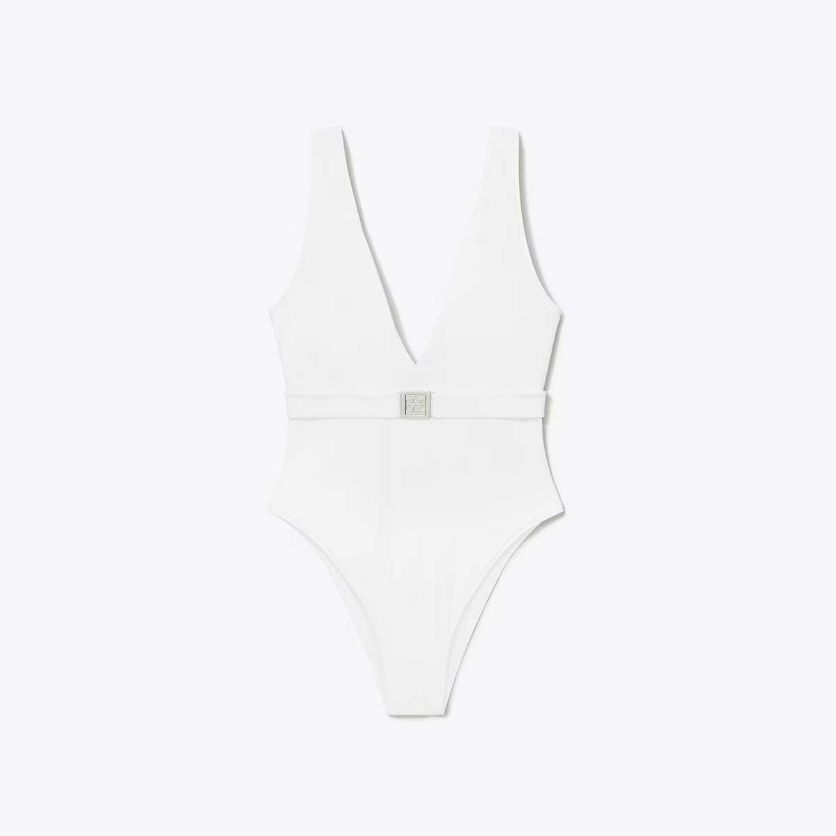 Belted Logo Swimsuit: Women's Designer One Pieces | Tory Burch | Tory Burch (US)