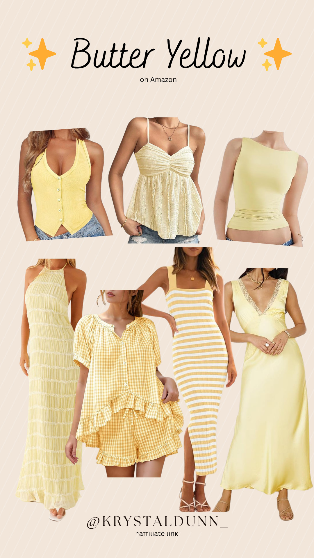 Butter Yellow ✨ 

#spring #spring2026 #summer #summer2026 #yellow #butteryellow #cute #amazon #dresses #2pieceset #tanktops #yellowdress #ootd  

 #LTKootd