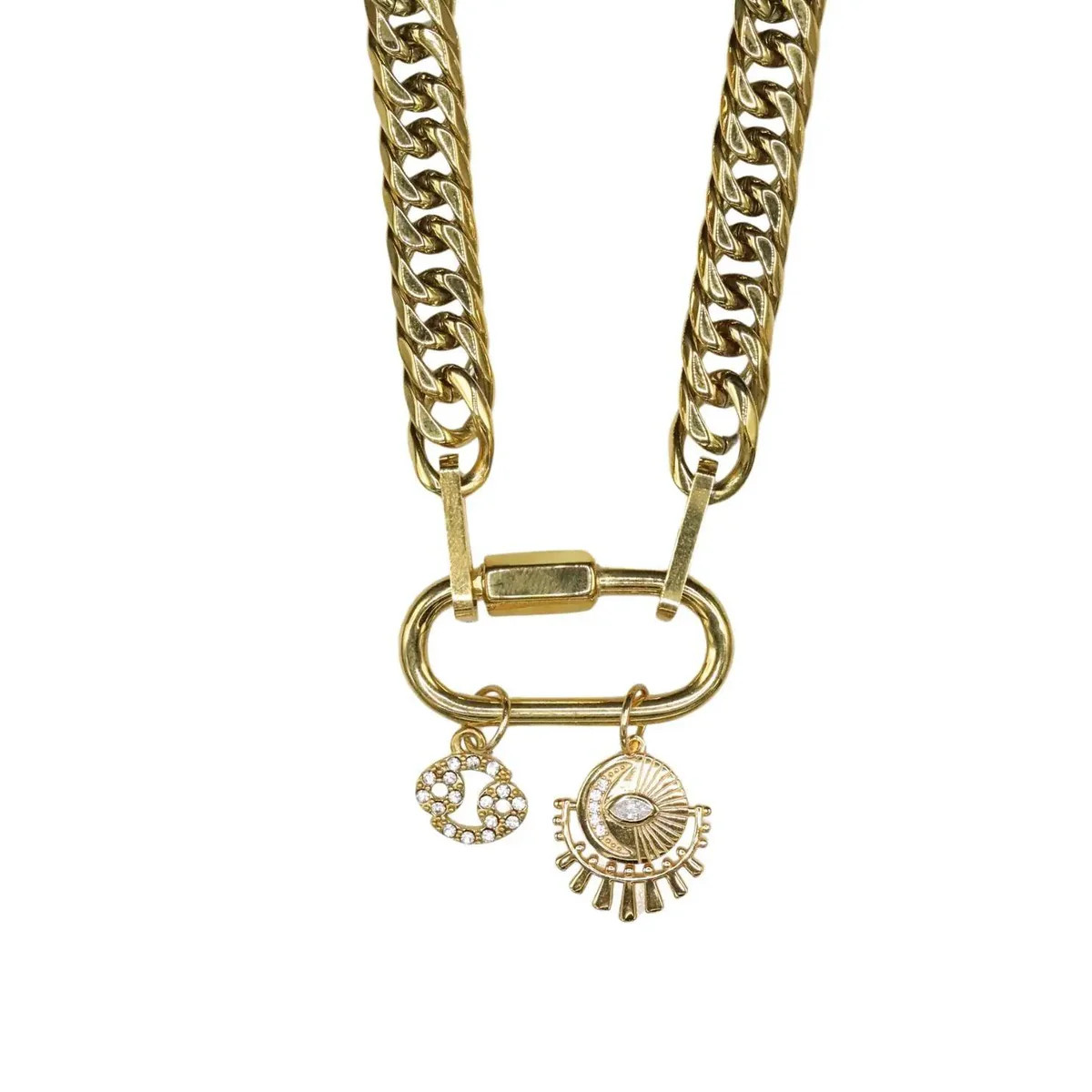 Zodiac Evil Eye Necklace - Ahava J | Ahava Jewels