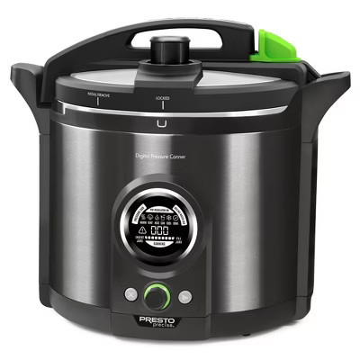 Presto Precise 02144 12 Qt Electric Pressure Canner, Stainless Steel, Black | Target