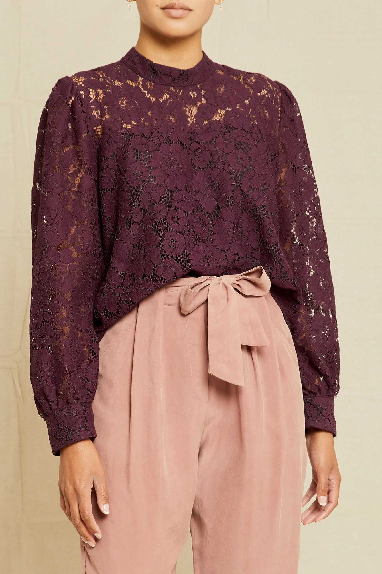 Mathea Upcycled Lace Top | Amour Vert