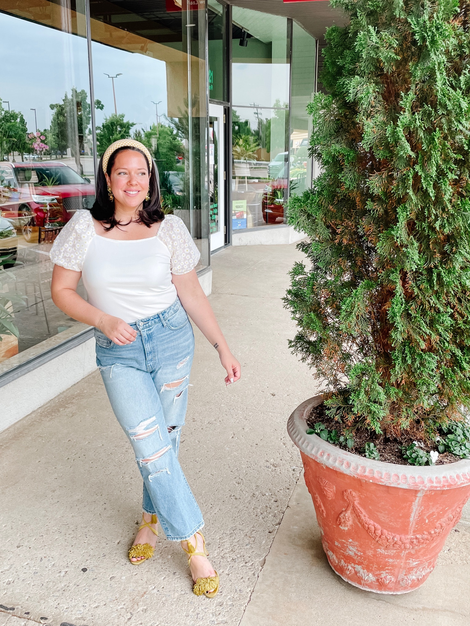 A dollop of daisy but make it daisies on my puff sleeves. This shirt had a moment on Stories recently and deserved it’s own permanent spot. For $15?! Immediate add to cart. 

#LTKFind #LTKstyletip #LTKSeasonal