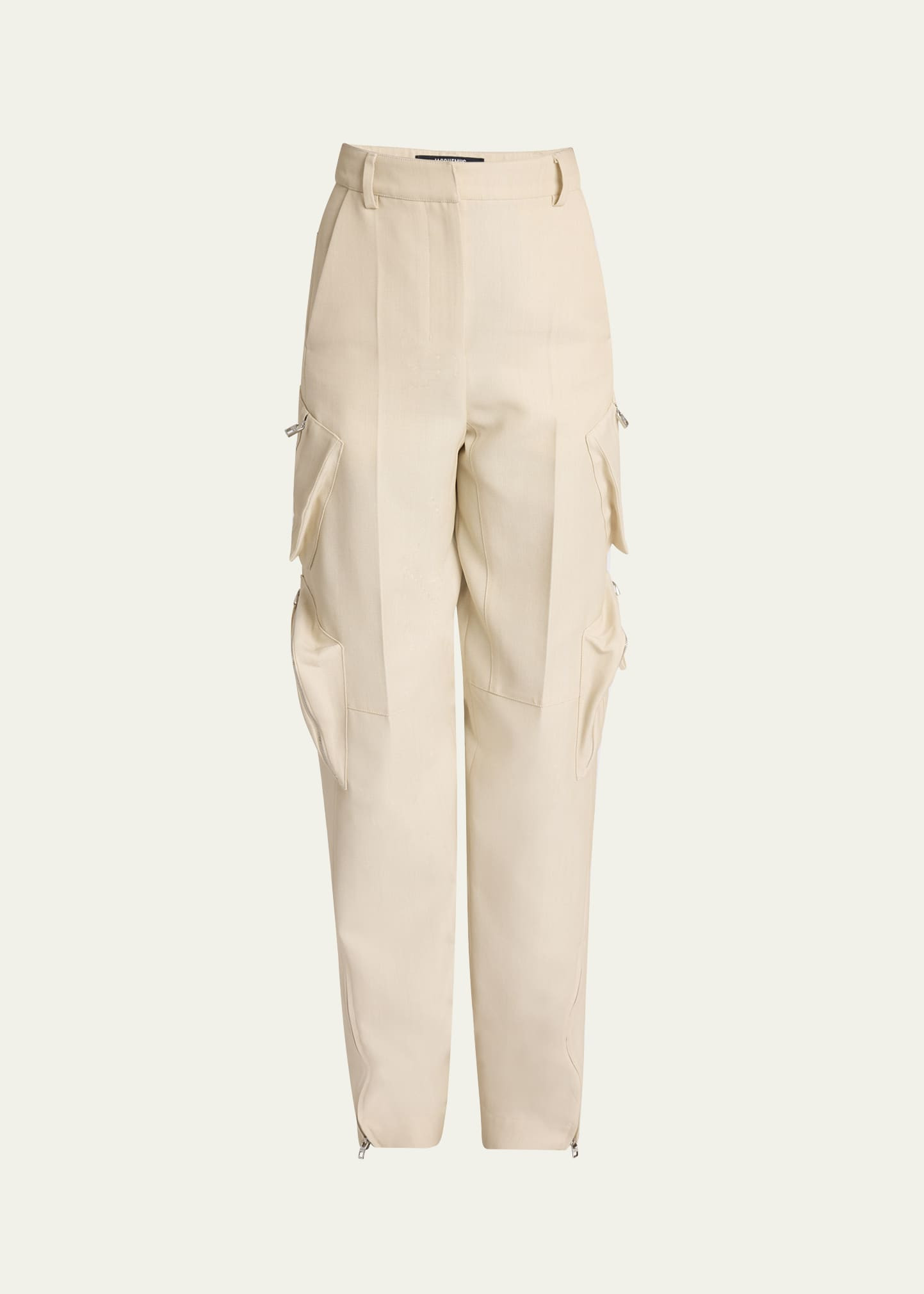 Jacquemus Atelier Zip-Hem Straight-Leg Cargo Pants | Bergdorf Goodman