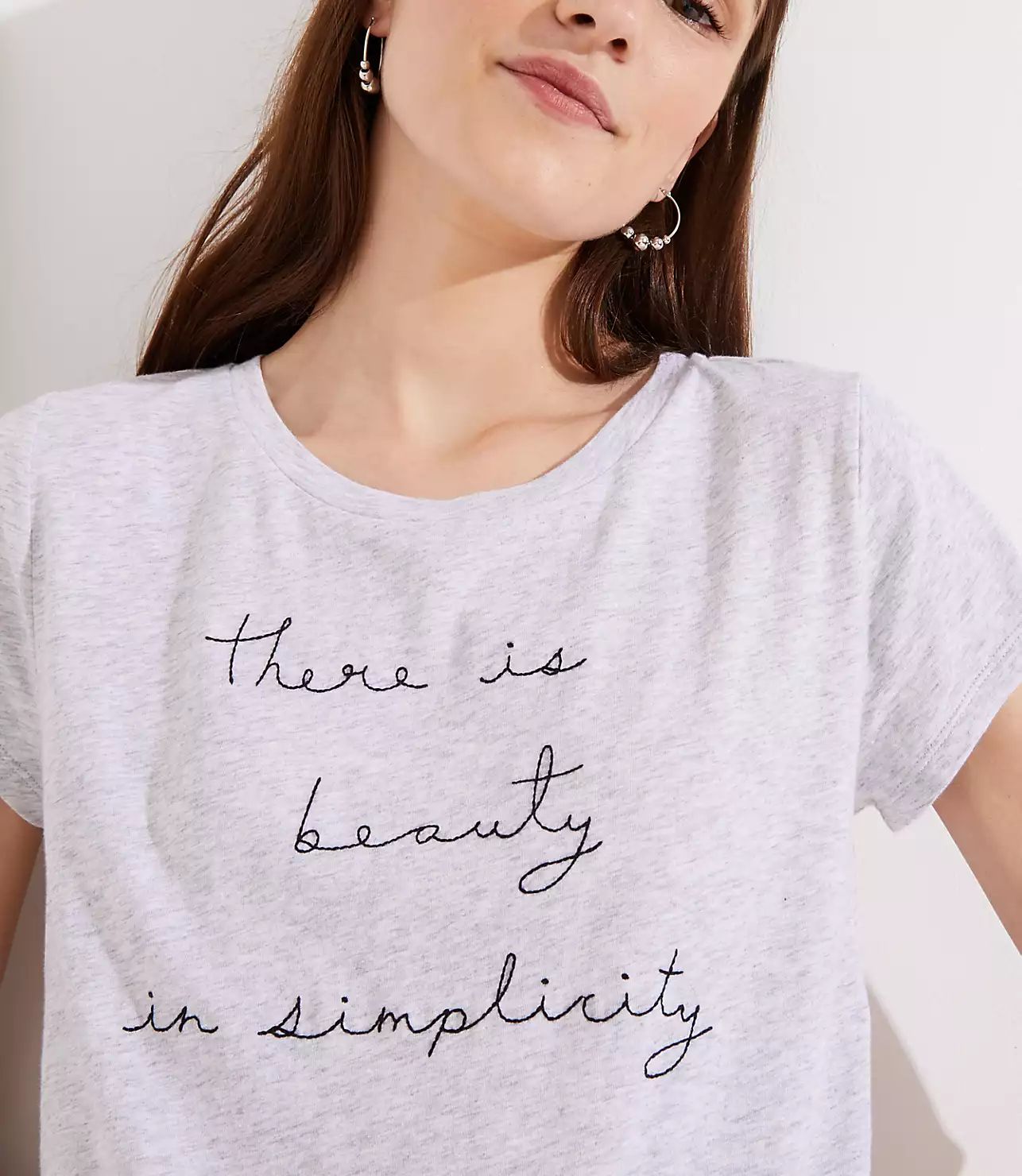 There Is Beauty In Simplicity Tee | LOFT | LOFT