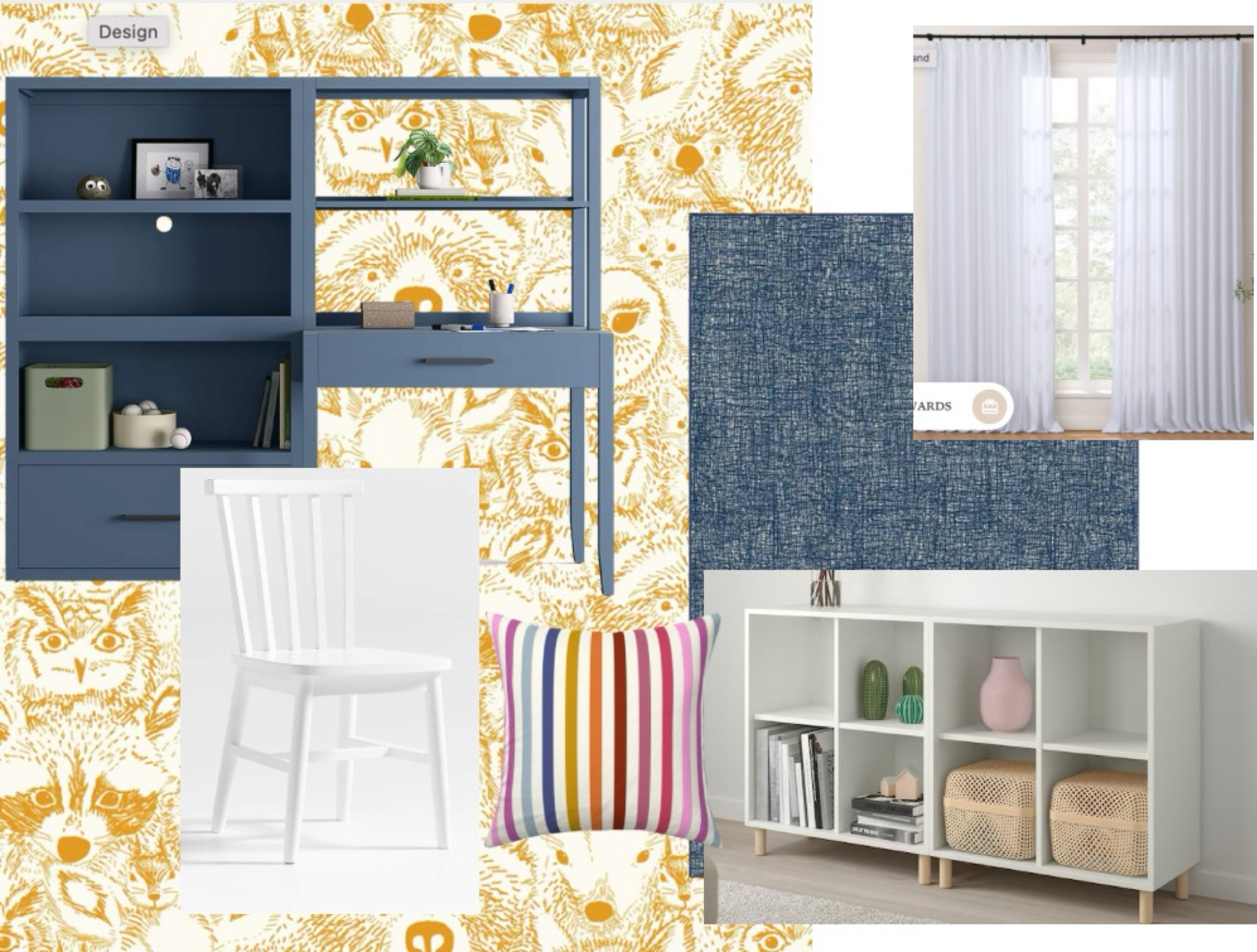 Working in a compact playroom to add color, joy and functionality while maintaining clean lines. Crate and Barrel Kids comes through with amazing kid-sized desks, Ruggable always delivers with their washable rugs and the rainbow spoonflower fabric made into seat cushions will provide a soft spot for little tushies to land. We are loving these combos for a playroom design! 

#LTKhome #LTKfamily #LTKkids