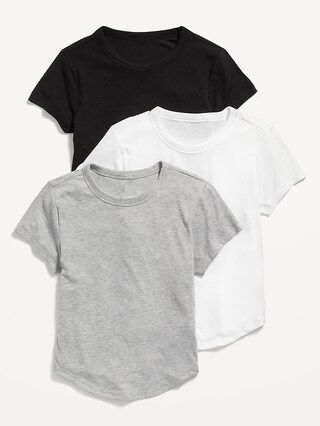 Short-Sleeve UltraLite Cropped Rib-Knit T-Shirt 3-Pack for Women | Old Navy (US)