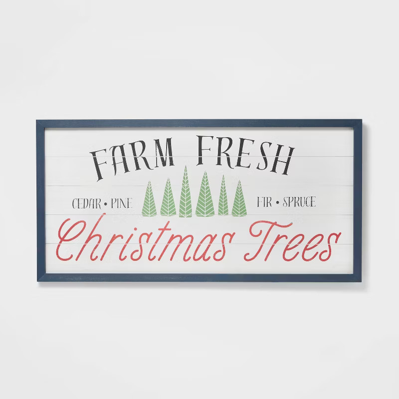 Farm Fresh Christmas Trees Oversized Hanging Sign - Wondershop™ | Target