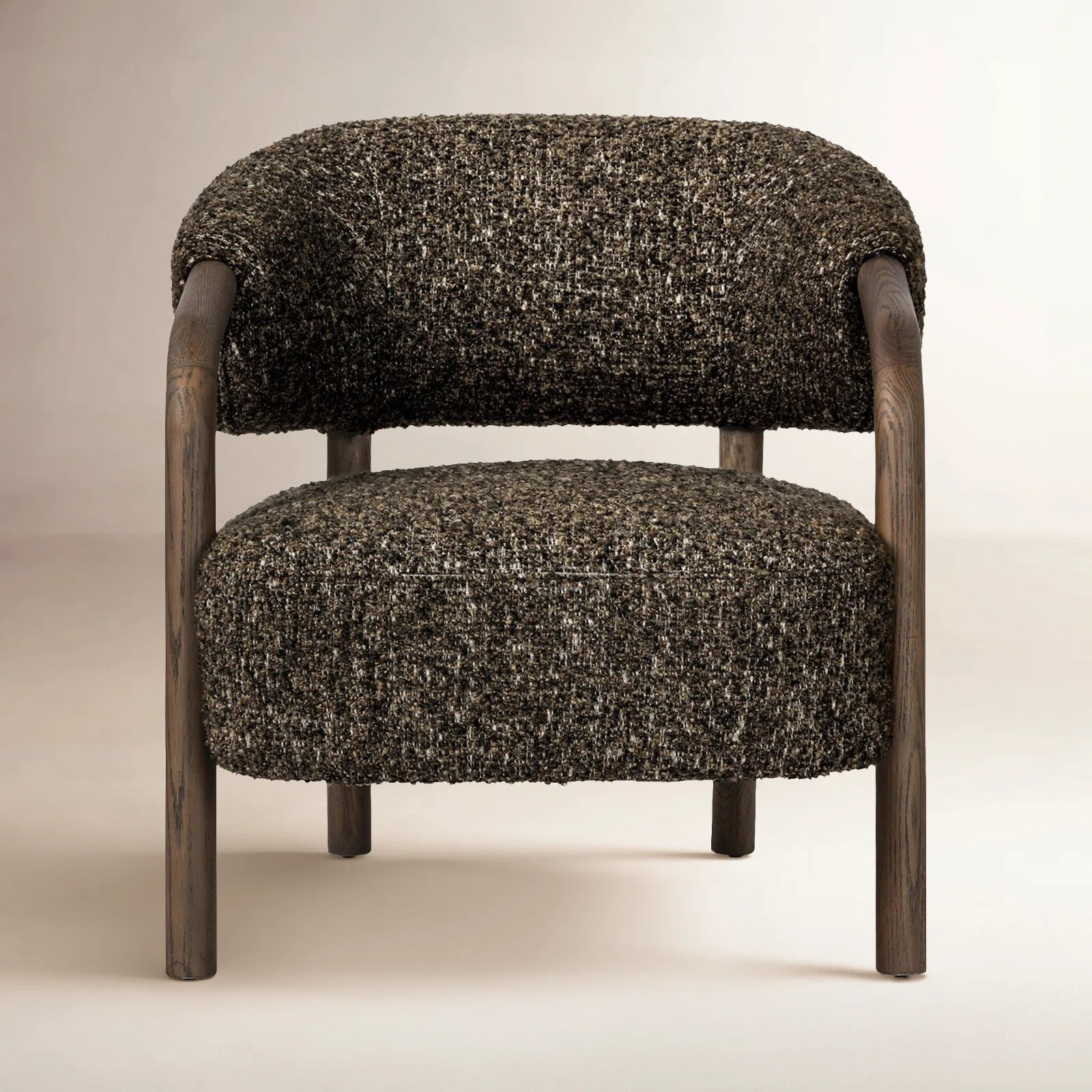 Citrine Shearling Upholstered Armchair | Joss & Main