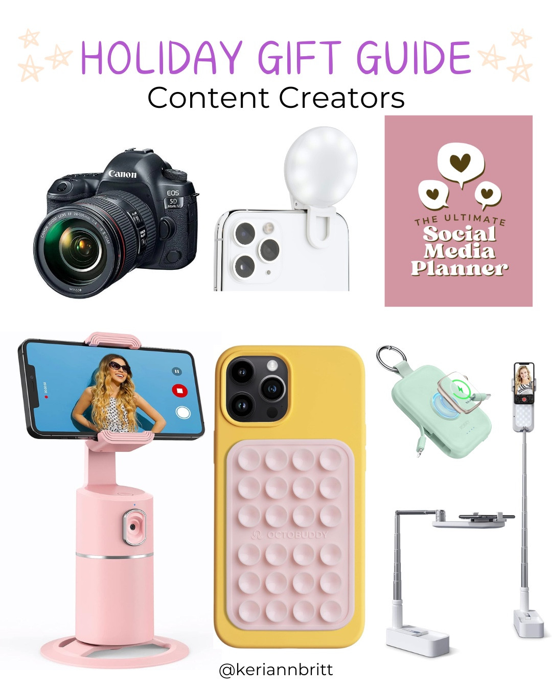 2024 Holiday Gift Guide for Content Creators

2024 gifts / Christmas gift / presents for everyone / gift guide / holiday gift / Christmas gift guide / gifts for him / gifts for her / popular holiday gifts / Influencer gifts / content filming gear 

#LTKGiftGuide #LTKHoliday