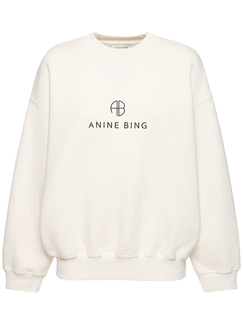 Jaci monogram cotton blend sweatshirt | Luisaviaroma