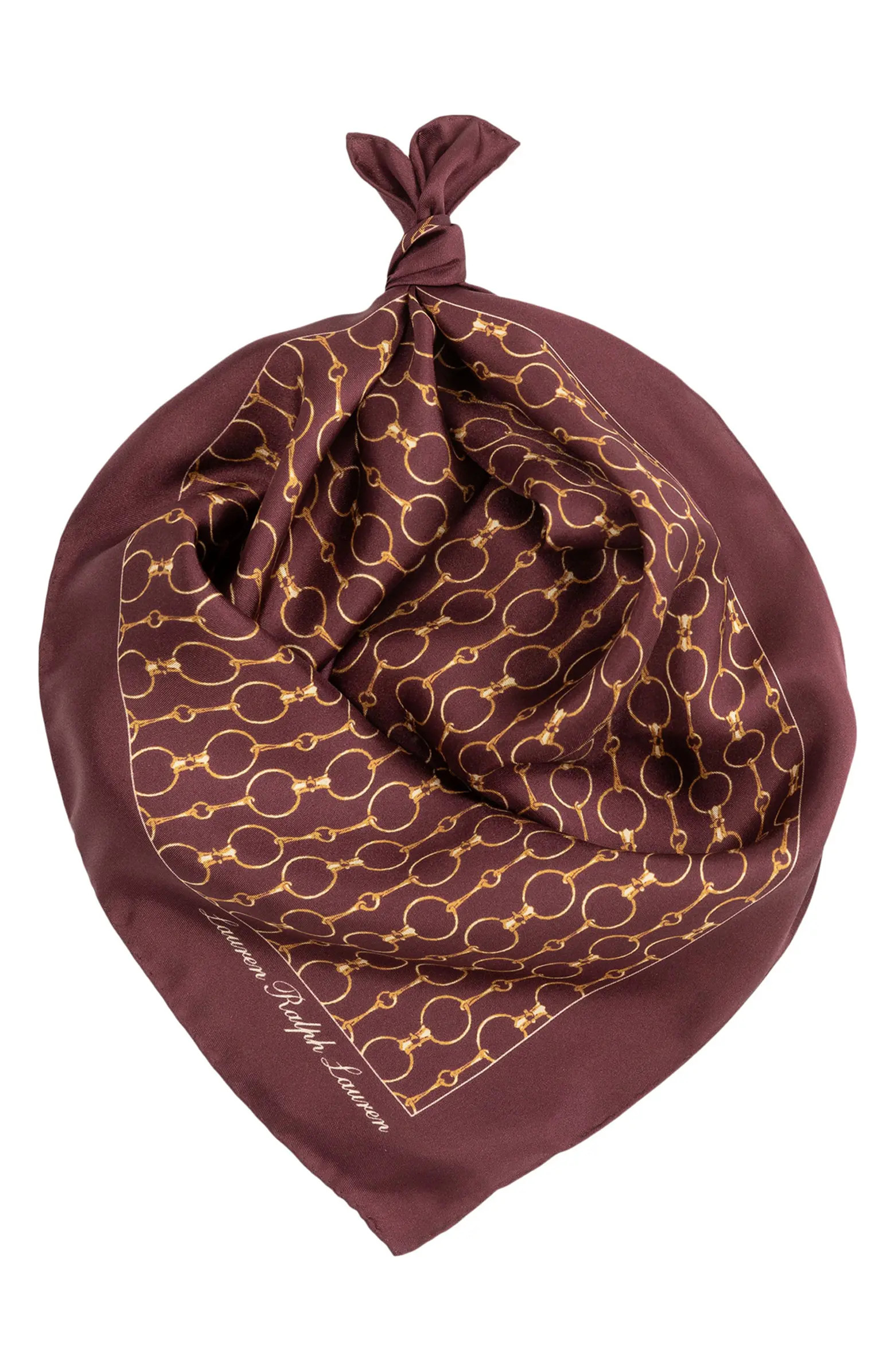Lauren Ralph Lauren Printed Square Silk Scarf | Nordstrom | Nordstrom
