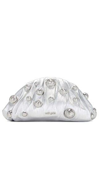 Jaala Mini Clutch in Silver | Revolve Clothing (Global)