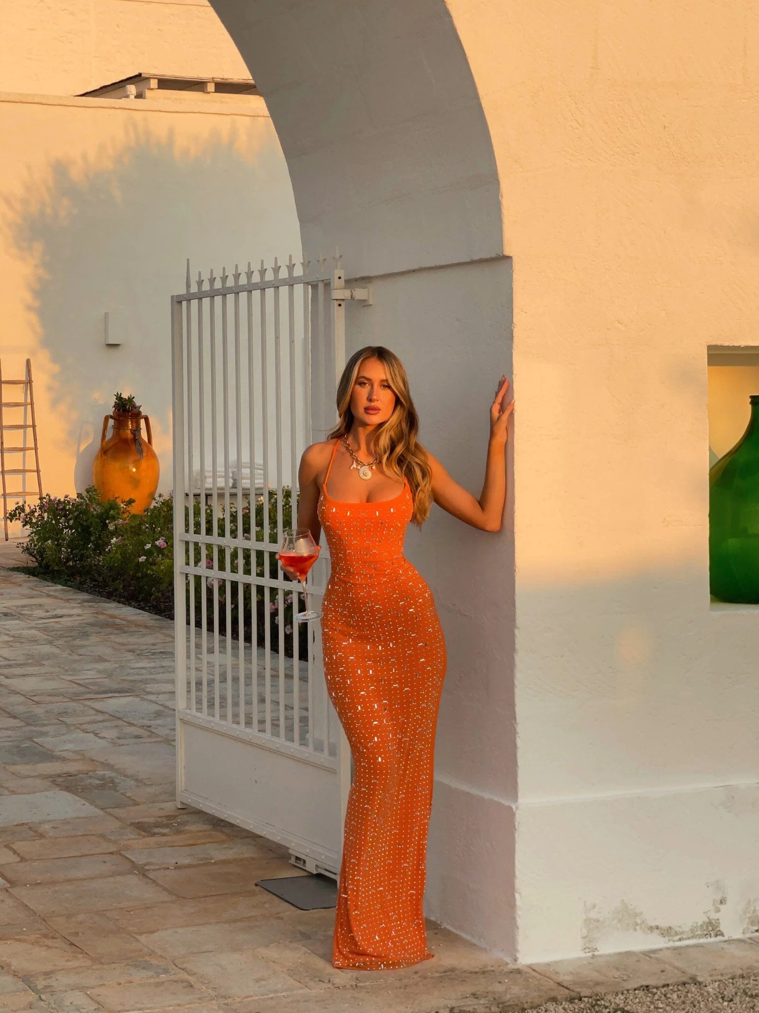 CIARAN MAXI DRESS ORANGE | Outcast Clothing