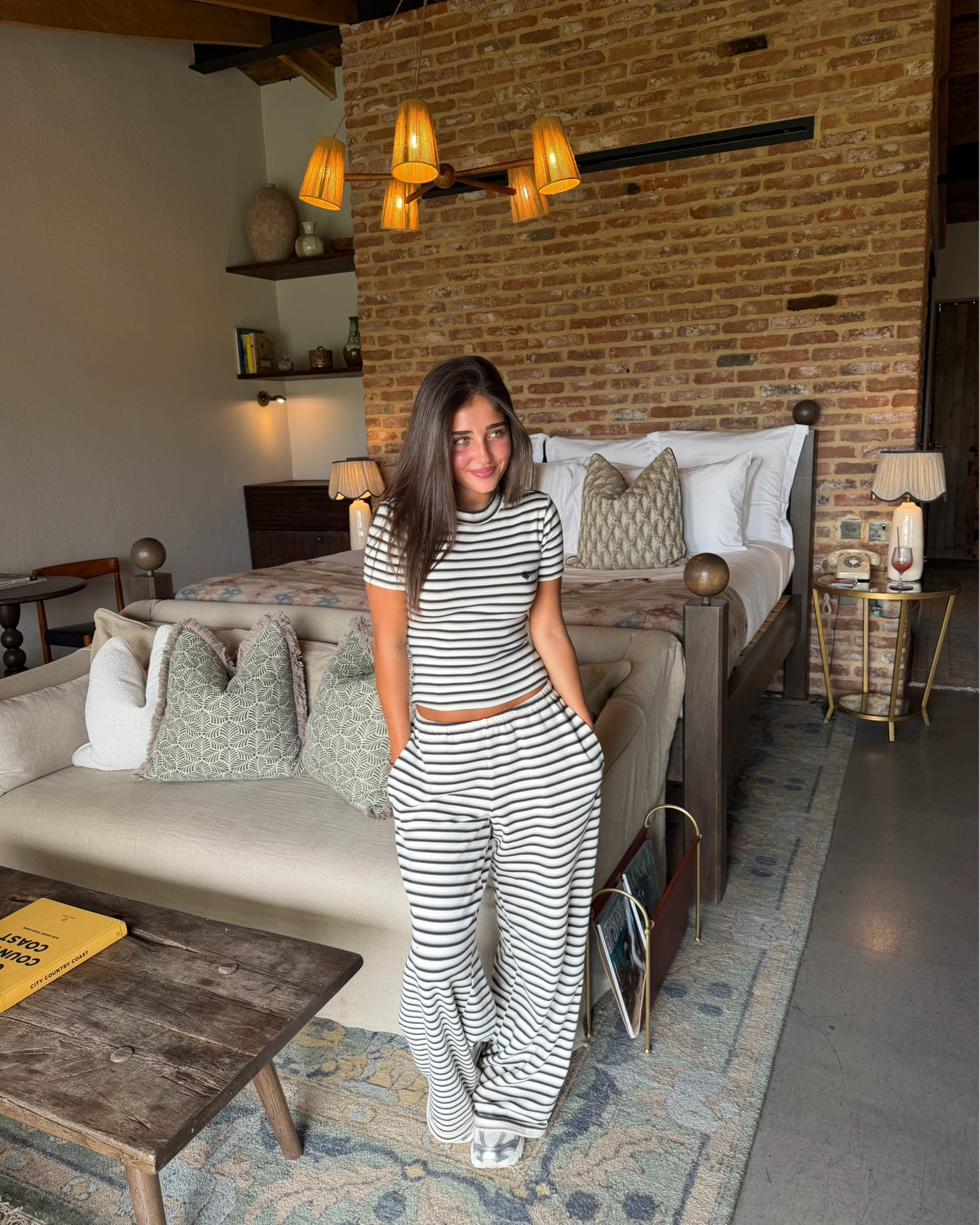 cosy 🤎🤍

striped matching set, cream and brown outfit, striped trousers, matching co ord, casual chic outfit, holiday outfit, lounge set, comfy style, neutral outfit, everyday fashion, relaxed fit trousers, summer outfit, effortless style, travel outfit, minimal fashion, wardrobe staple

#LTKuk #LTKsummer #LTKstyle