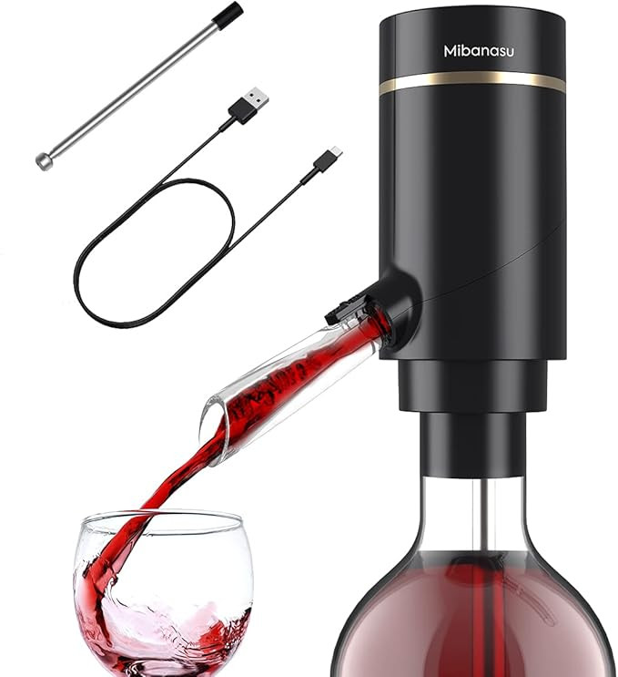 Electric Wine Aerator Pourer, Multi-Smart Automatic Filter Wine Dispenser - Premium Aerating Pour... | Amazon (US)