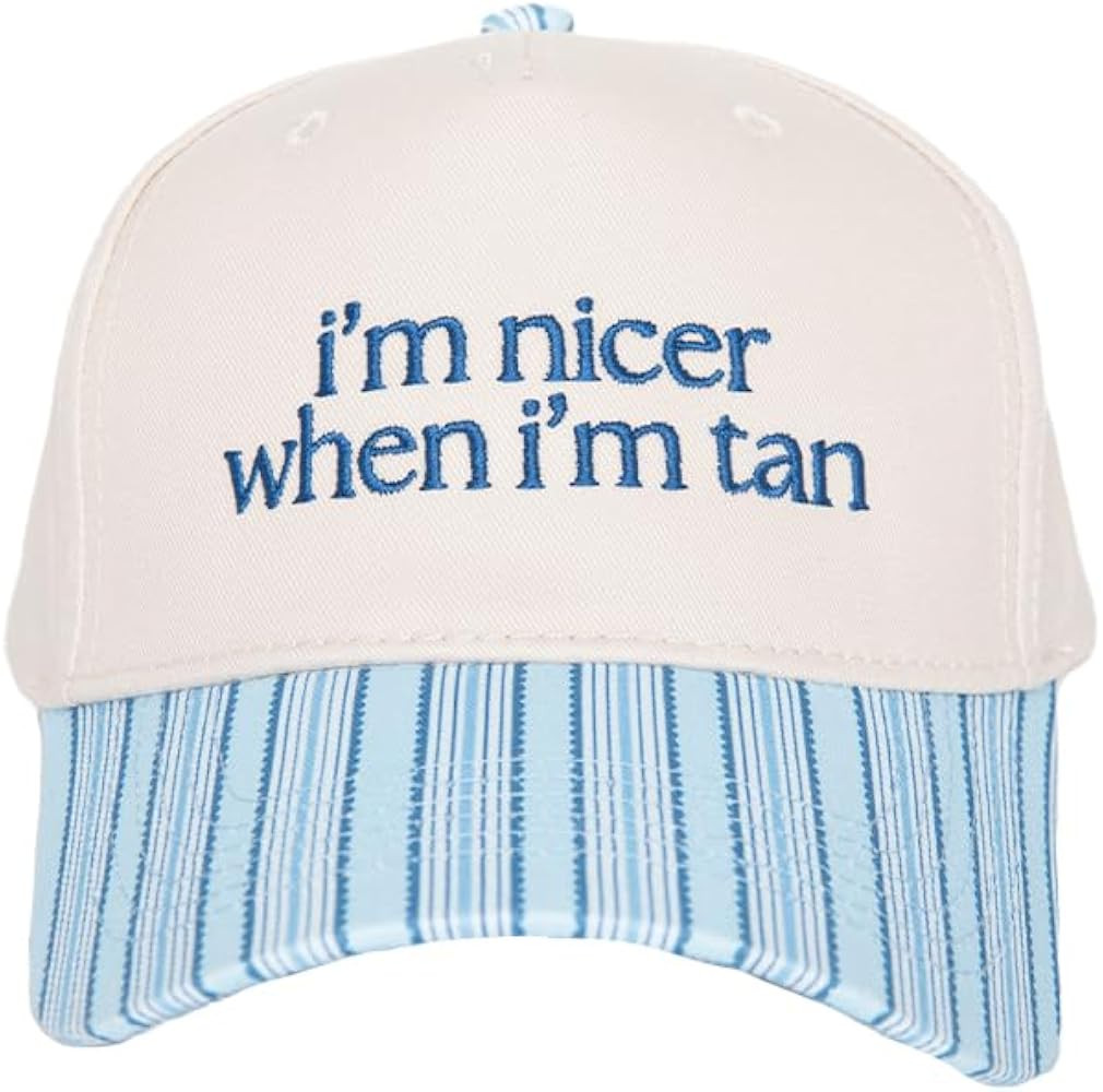 KATYDID I\u2019m Nicer When I\u2019m Tan Vintage Hat - Two-Toned Trucker Hat - Embroidered Vintag... | Amazon (US)