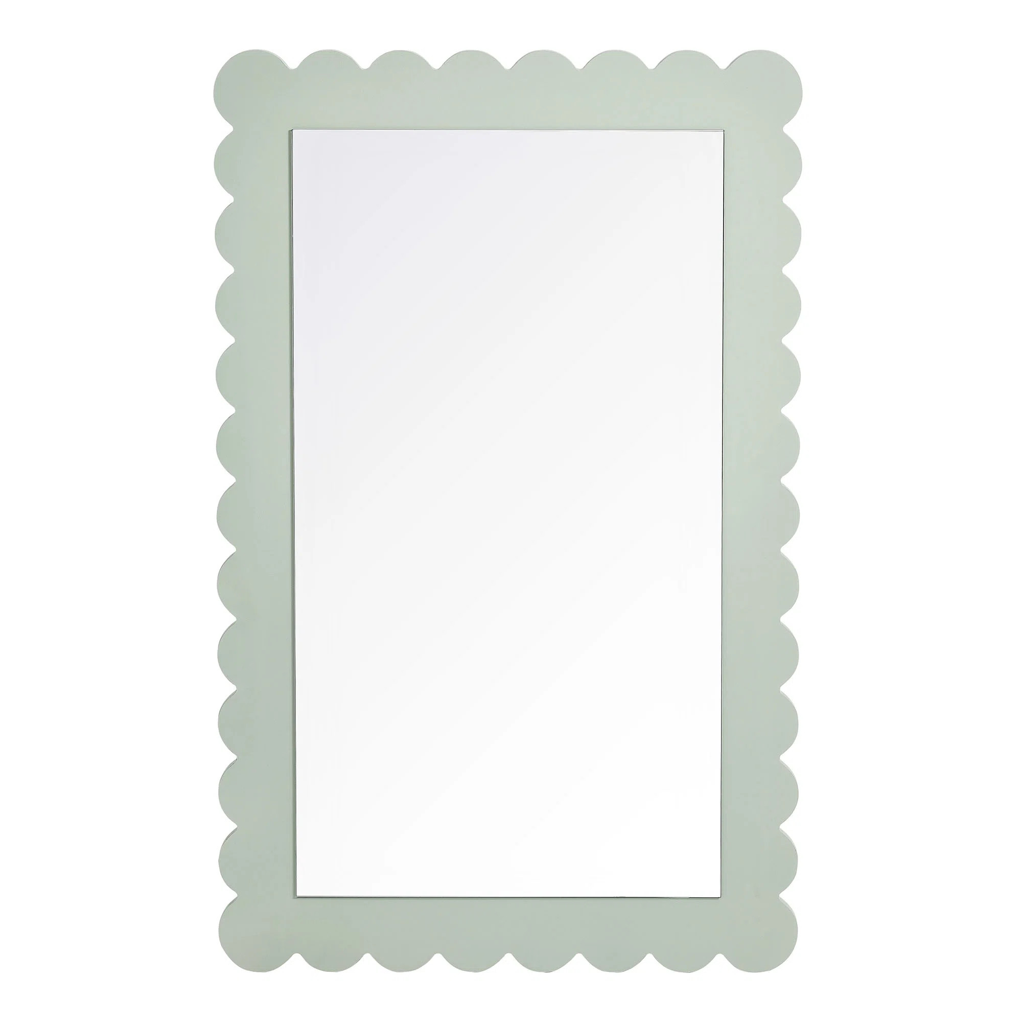 Modway Emmeline Scalloped Rectangle Wall Mirror | Wayfair | Wayfair North America