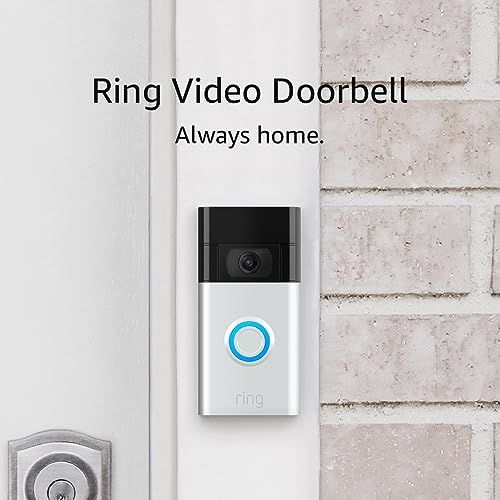 Ring Video Doorbell - 1080p HD video, simple to set up and use, privacy controls – Satin Nickel | Amazon (US)
