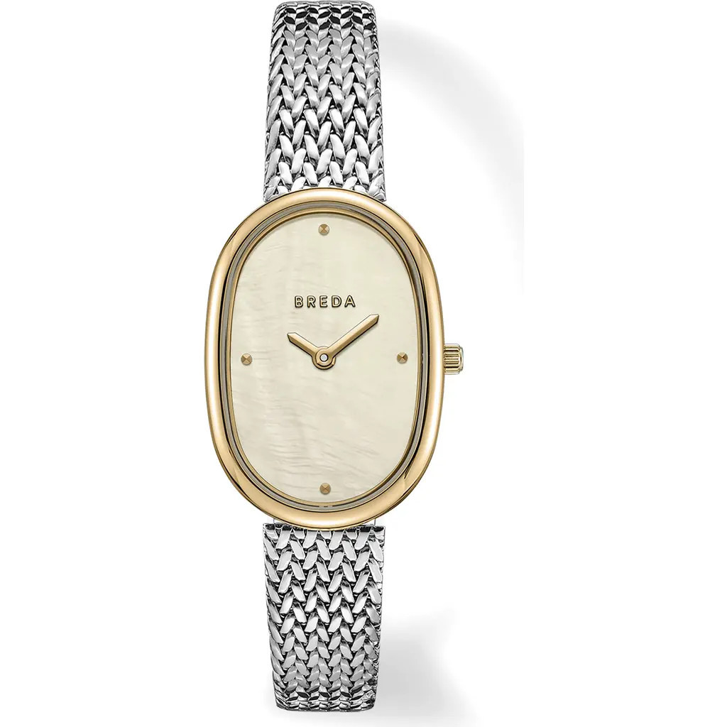 BREDA Jane Mesh Strap Watch, 23mm in Silver at Nordstrom | Nordstrom