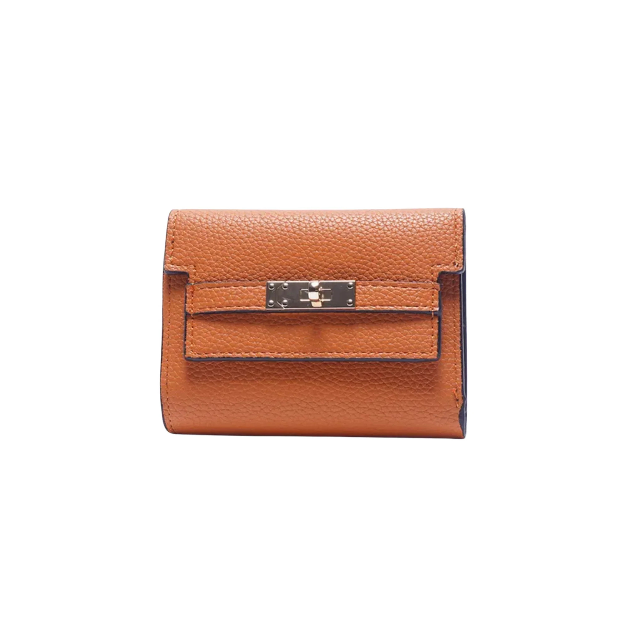 Kelly Card Holder - Orange (Accordion Style - Genuine Leather) | Sea Marie Designs
