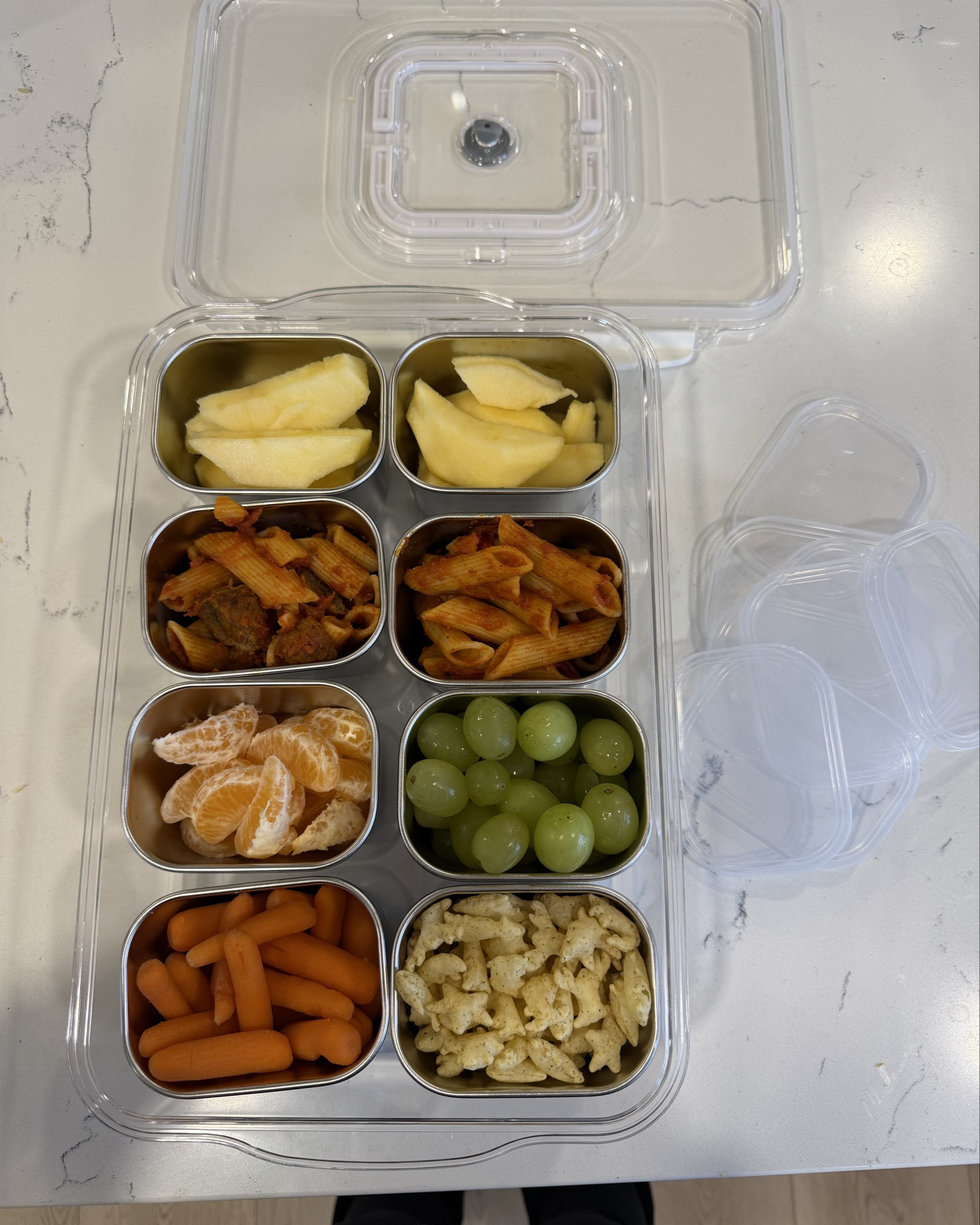 Currently on major sale! My favorite stainless steel snack tray! It’s larger sized containers than the regular snackle box! 

#LTKKids #LTKmomlife