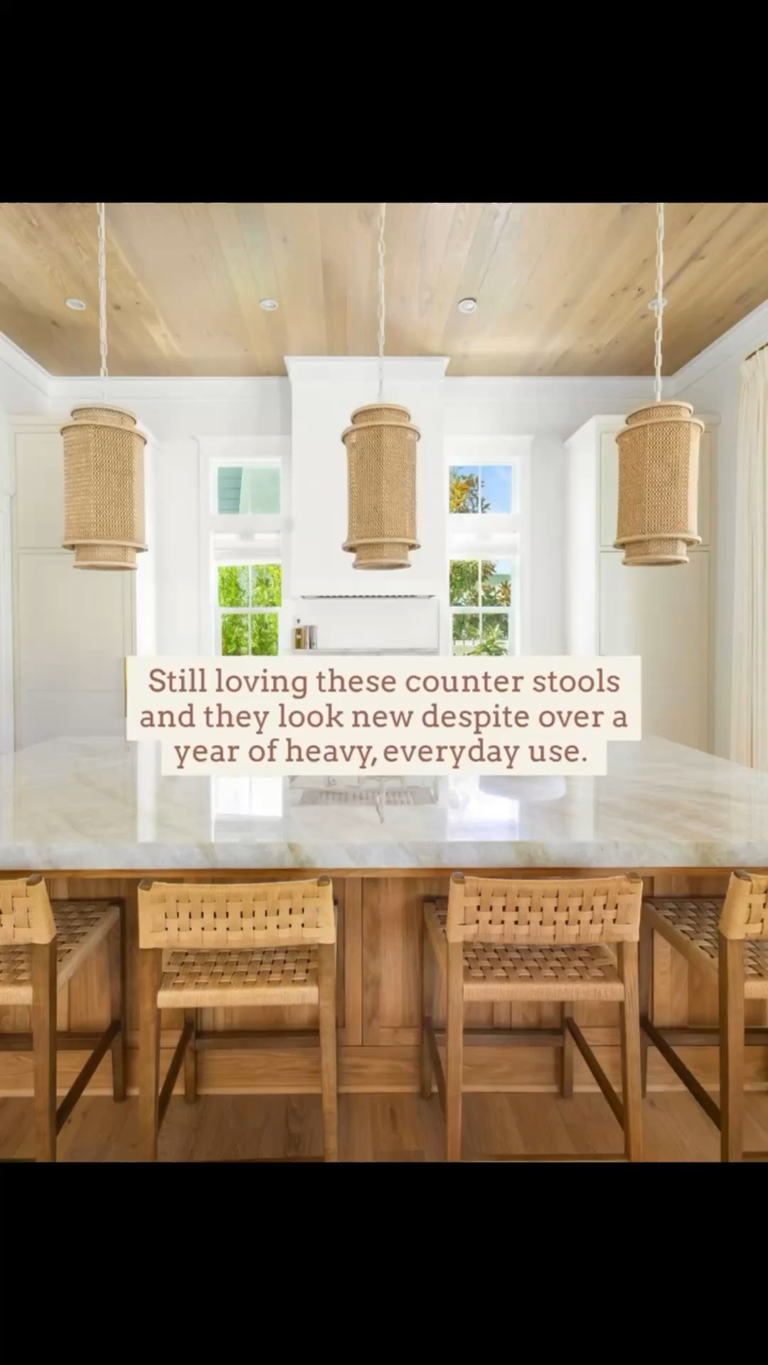 These counter stools were well worth the price.  They still look great with heavy everyday use. 🙌🏻🙌🏻

#LTKHome #LTKdayinmylife