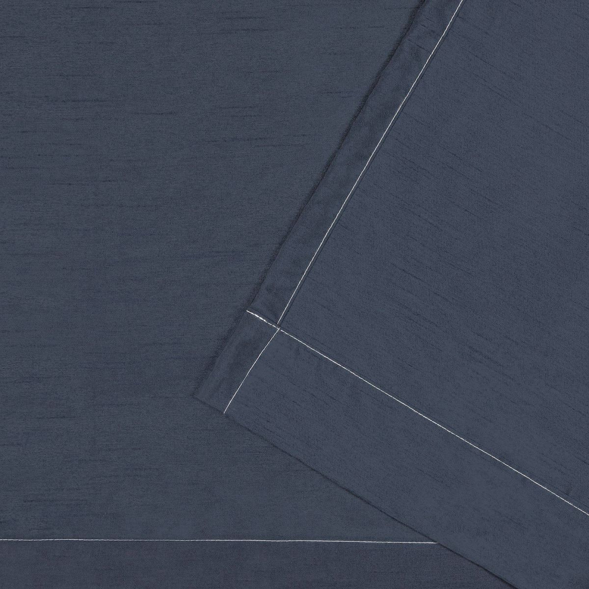 Set of 2 63"x54" Chateau Striped Faux Silk Grommet Top Curtain Panel Blue - Exclusive Home: Moder... | Target