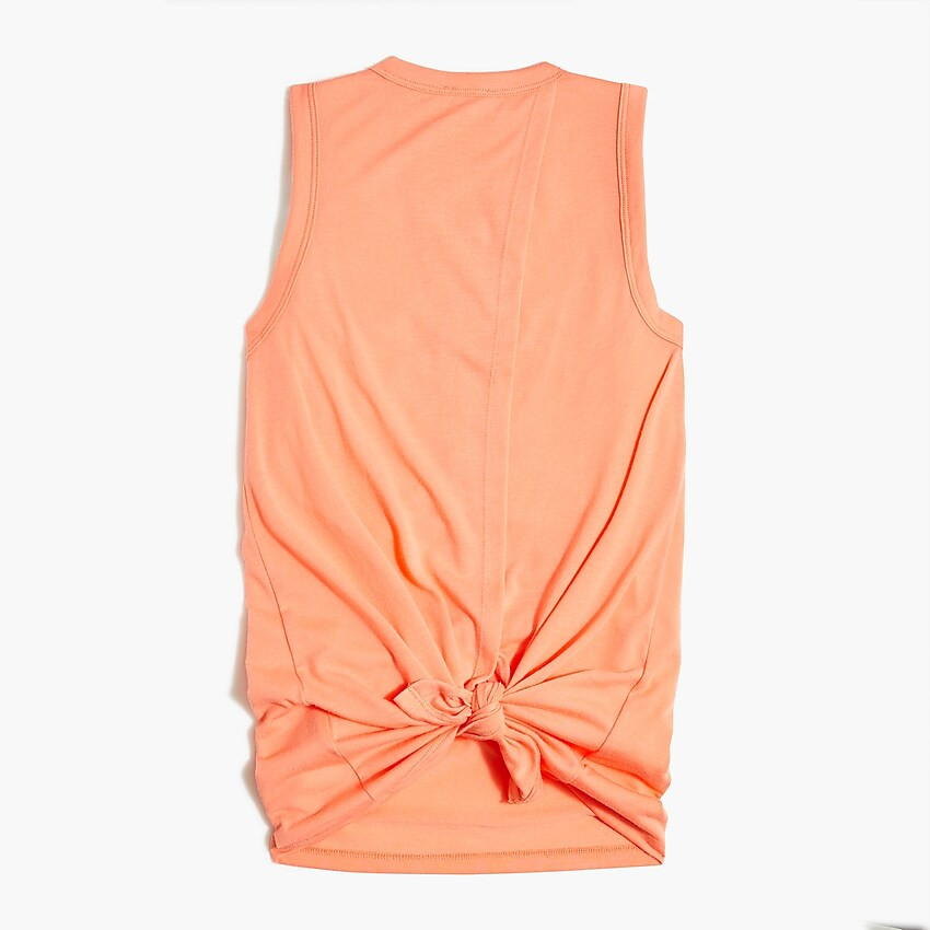 Tie-back tank in feathersoft yarn | J.Crew Factory