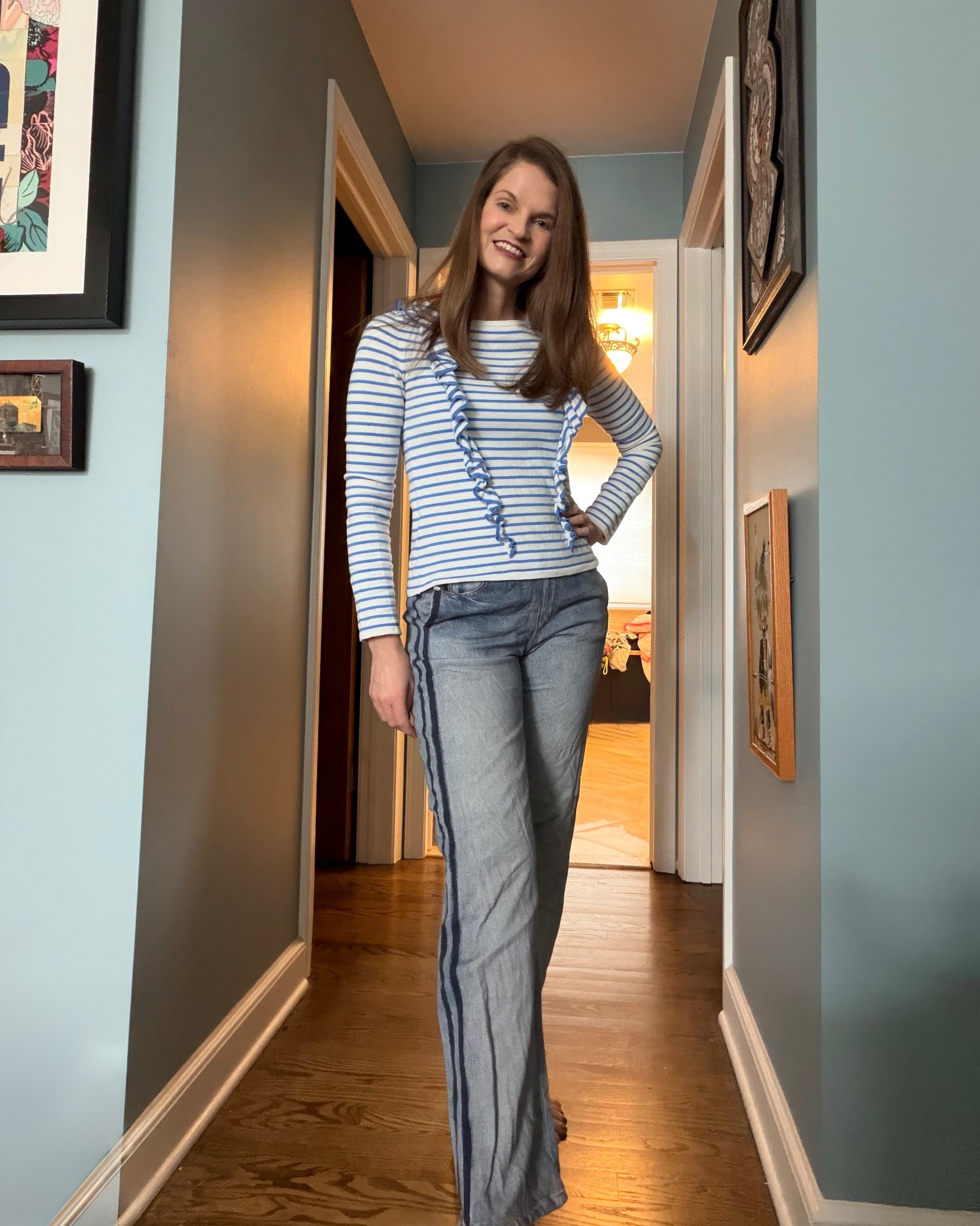 Never prepared for dressing for spring when the temps yo yo back to winter crisp. This look works though - a bit brighter yet cozy enough to keep me warm!

#LTKOver40 #LTKootd #LTKgrwm