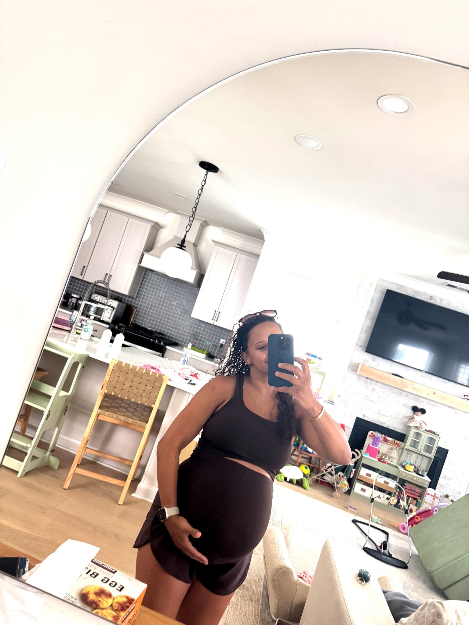 Okay okay last one of me in this pregnancy workout set from Amazon. It is so bump friendly and soft. I literally have so many colors 

Wearing a M top which is my normal size and M bottoms. 

 Linking some other Maternity workout wear you may love! 

#LTKBump #LTKBaby #LTKFindsUnder50