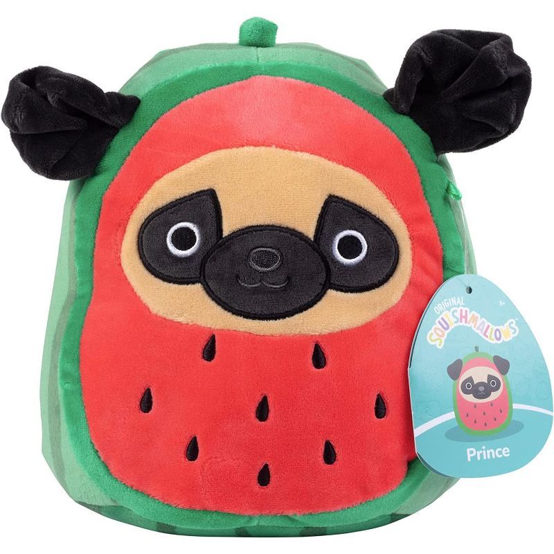 Squishmallow New 8" Prince The Watermelon Pug - Official Kellytoy 2022 Plush - Soft and Squishy D... | Target