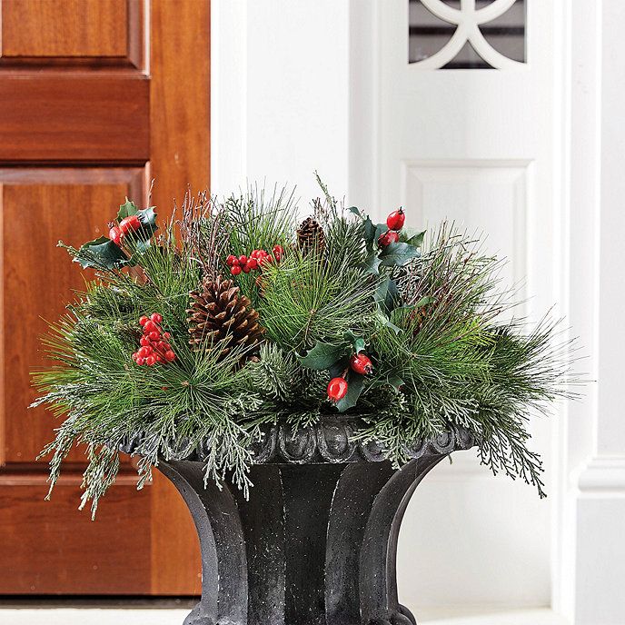 Mixed Pine & Berry Planter Insert | Ballard Designs, Inc.