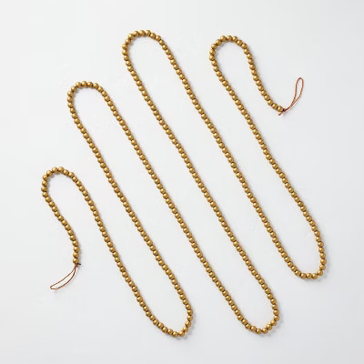 12' Brass Bead Garland - Hearth & Hand™ with Magnolia | Target