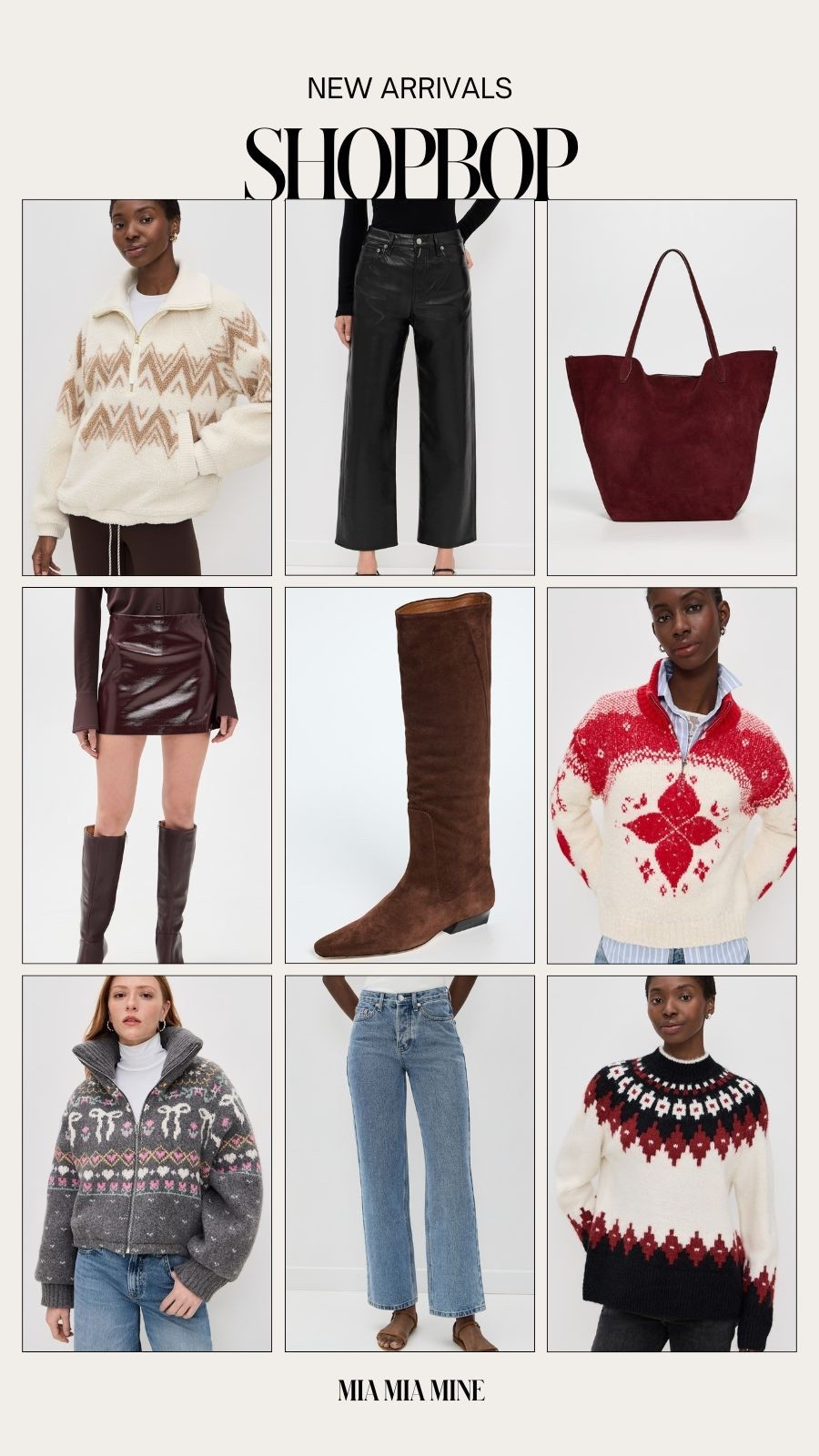 Shopbop new arrivals 
Shop winter sweaters, boots, jackets and holiday outfits 

#LTKSeasonal #LTKHoliday