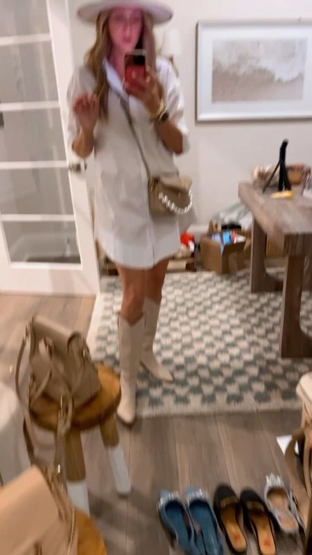 Date night look. Amazon dress. Cowgirl boots. Amazon fashion. Affordable fashion  

#LTKStyleTip #LTKFindsUnder50 #LTKFindsUnder100