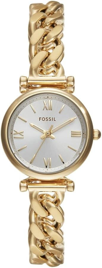 Fossil Women's Carlie Quartz Stainless Steel Three-Hand Watch | Amazon (US)