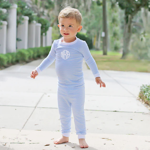 Blue Stripe Pajamas | Classic Whimsy