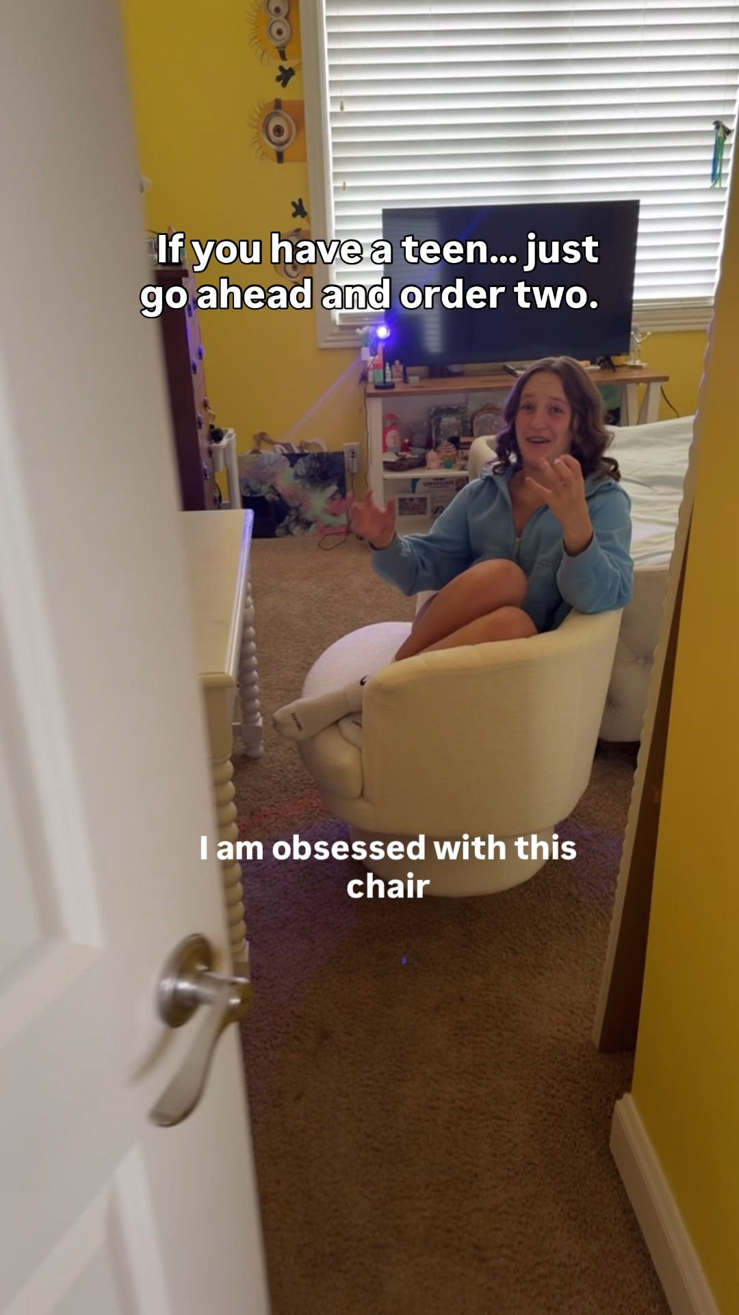 it’s on sale and I get why this chair is everywhere right now
every teen that comes over goes straight to it

this one is not staying in stock

#LTKKids #LTKHome