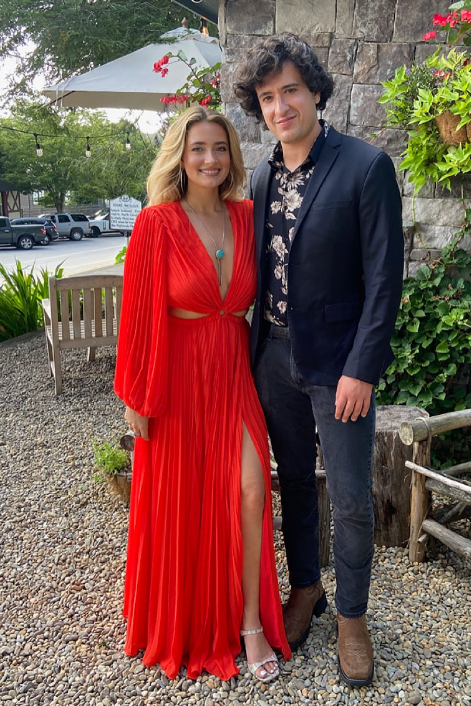 I’m wearing a size medium! And this dress is on sale right now :) 