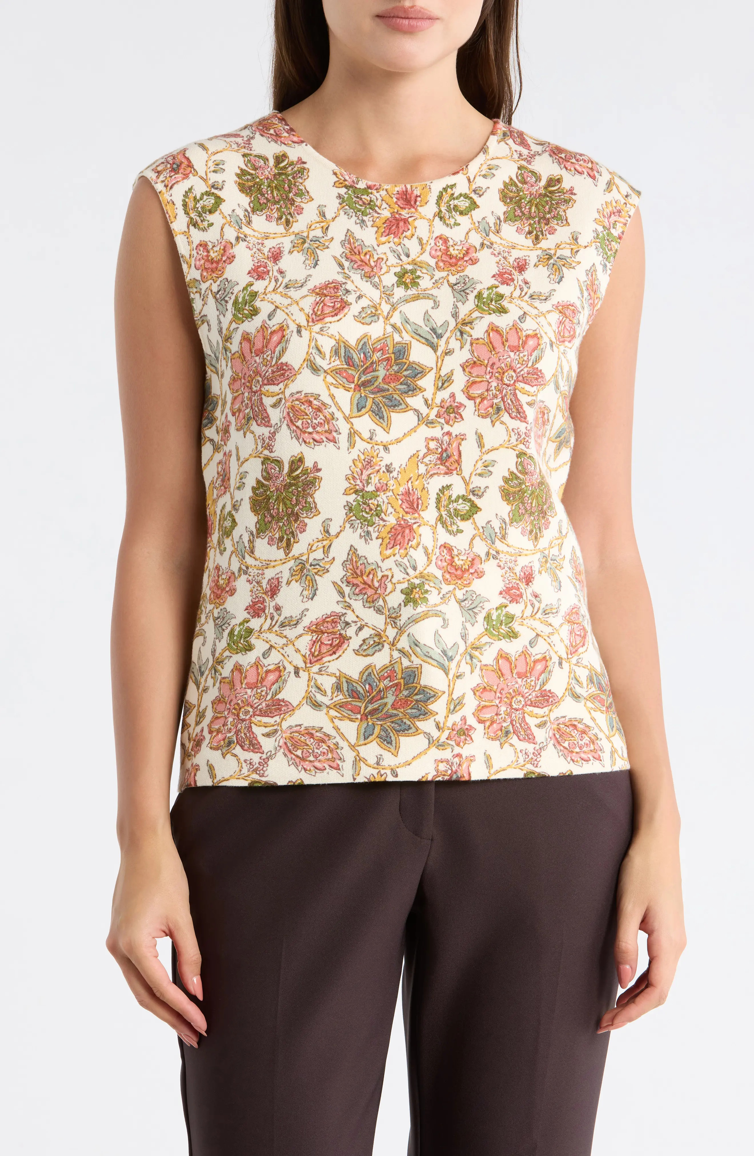 ELIE ELIE TAHARI Floral Jacquard Sweater (Women) | Nordstromrack | Nordstrom Rack
