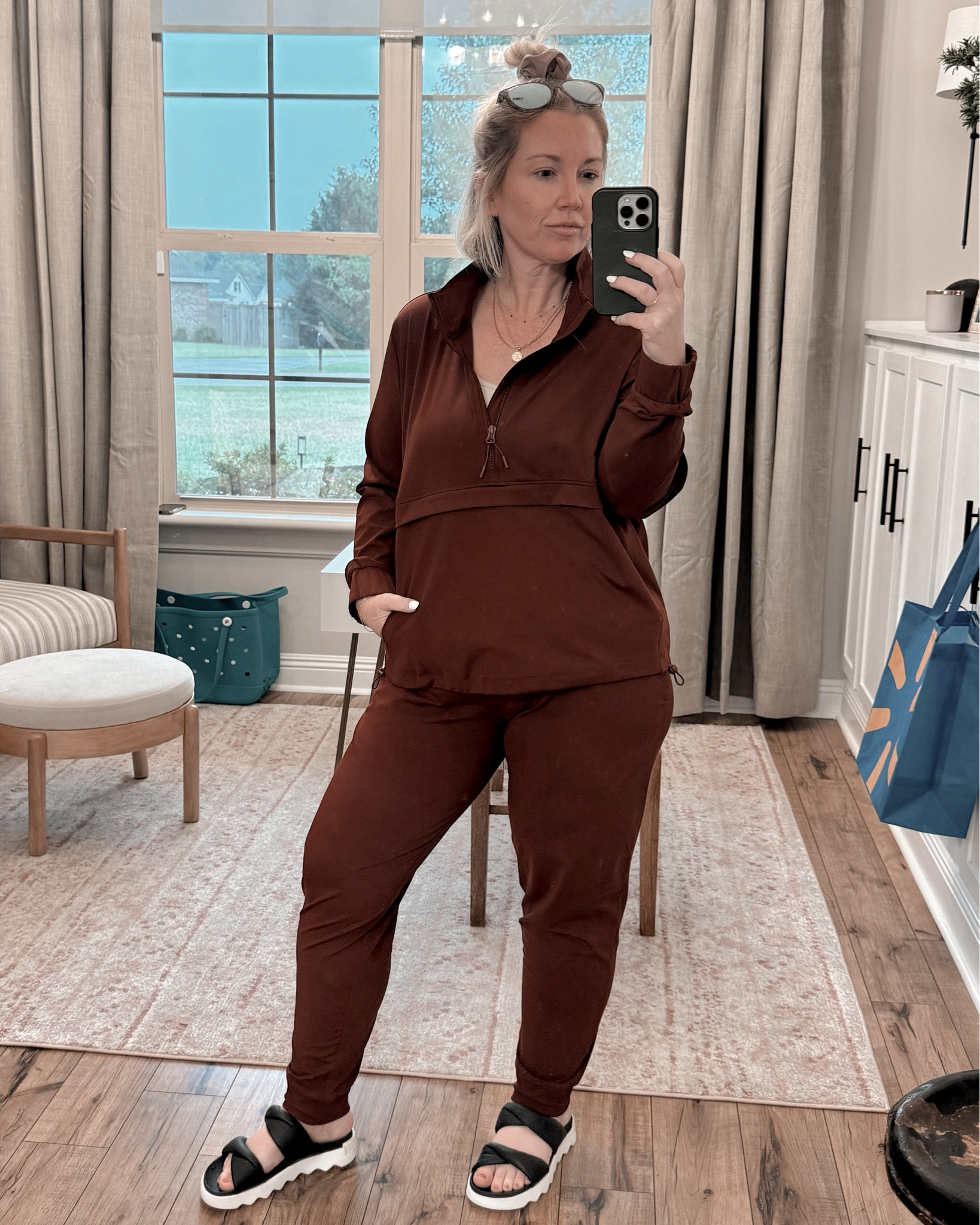 The travel jogger set that got me a full pat down at the airport 😆 To be fair this set is so comfortable Id easily wear it there again! Wether we are ready or not fall is coming.

Fall fashion, fall style, fall finds

#LTKMidsize #LTKFindsUnder50 #LTKActive