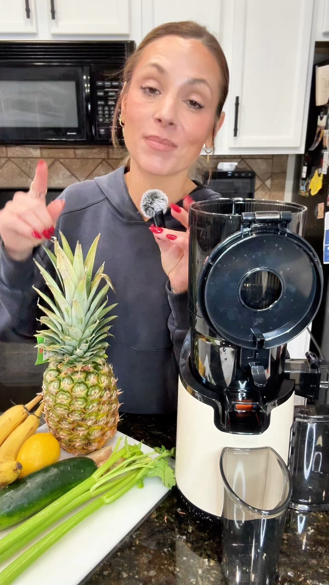 If you’ve ever thought about buying a cold press juicer but stopped because of cleanup, this is the part you actually need to see. Easy cleanup is what determines whether a juicer gets used daily or ends up being a one-week phase. This slow masticating cold press juicer is designed to make fresh juicing at home realistic because it cleans up fast and doesn’t require soaking, scrubbing, or a sink full of parts.

This juicer breaks down into just a few pieces, comes with a specialized cleaning brush, and rinses clean in about five minutes. That matters if you’re trying to drink more fresh juice at home, avoid bottled juice from the store, and keep your routine simple. The less time you spend cleaning, the more likely you are to actually use your juicer consistently.

Beyond cleanup, this cold press juicer with a large feed chute fits whole fruits and vegetables, suctions securely to the counter so it doesn’t tip or slide, and includes a reverse function to clear any blockage instantly. The slow-speed cold press technology helps maximize juice yield while keeping the process quiet and low-mess.

If you’re looking for a juicer that’s easy to clean, beginner-friendly, and practical for everyday use, this is the exact setup that makes fresh juicing doable. Fresh juice at home should feel simple — and this is the juicer that finally makes it feel that way.

#coldpressjuicer
#juicingathome
#healthykitchen
#freshjuiceathome
#kitchenupgrade
#wellnessroutine
#homewellness
#easyhealthy
#countertopappliances
#juicinglife 