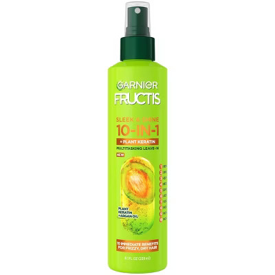 Garnier Fructis Sleek & Shine 10-in-1 Hair Spray for Frizzy & Dry Hair - 8.1 fl oz: Contains Argan Oil | Target