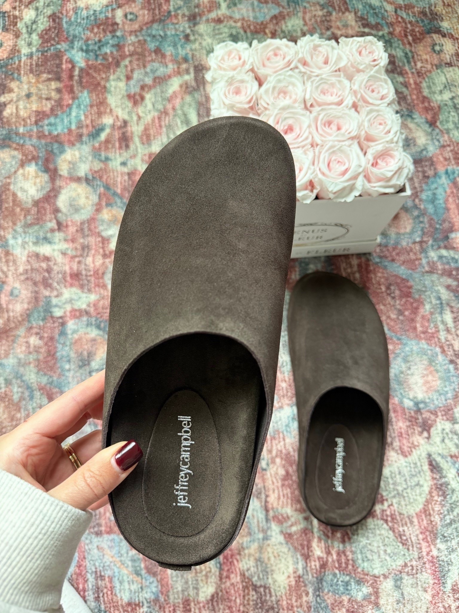 These Jeffrey Campbell mules are a great alternative to the row clog!! I can wear my normal size without a sock, or size up half size to wear with socks



#LTKGiftGuide #LTKHoliday #LTKSeasonal