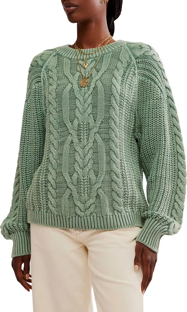 Frankie Cable Cotton Sweater | Nordstrom