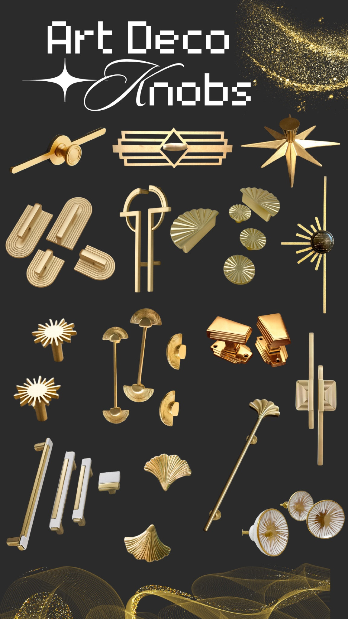 Art deco dresser knobs / art deco knobs / art deco hardware - modern art deco, home furnishing / art deco, nursery knobs - modern nursery decor - art deco, nursery decor - gold knobs

#LTKfindsunder100 #LTKhome #LTKbump