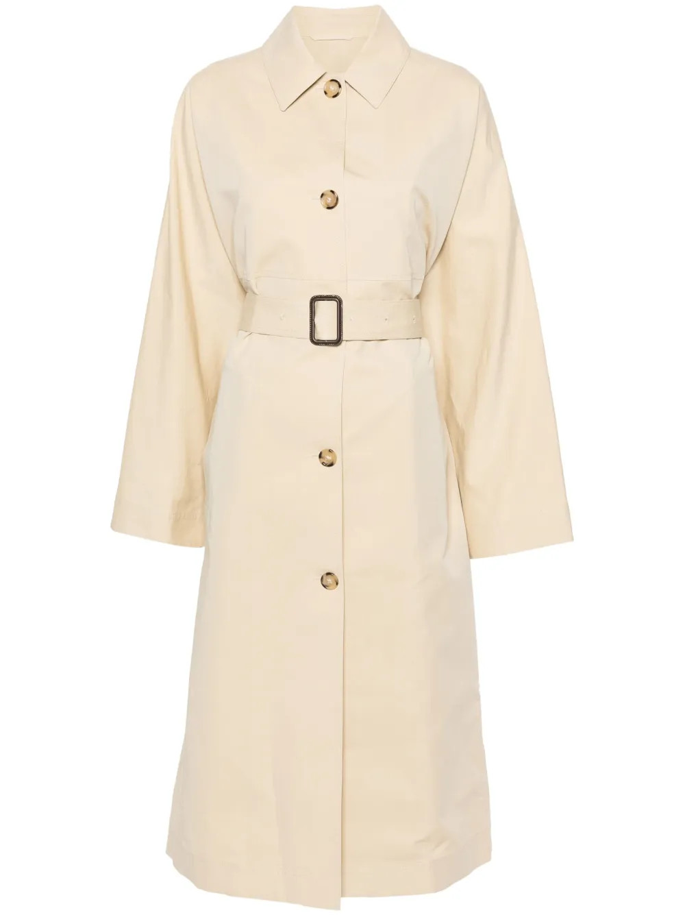TOTEME Tumbled Belted Trench Coat - Farfetch | Farfetch Global
