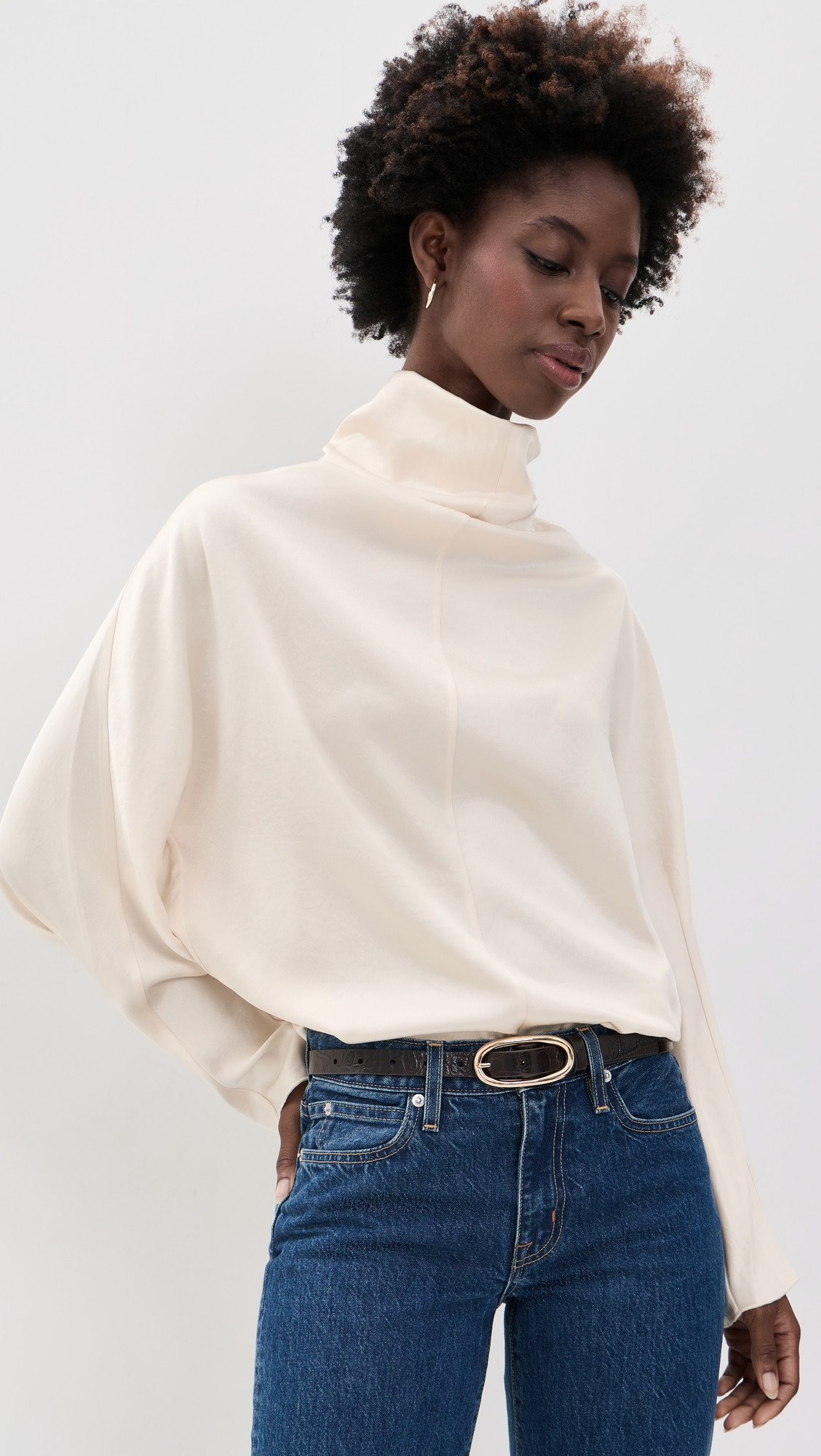 Citizens of Humanity Ilaria Draped Top Cream S | Shopbop