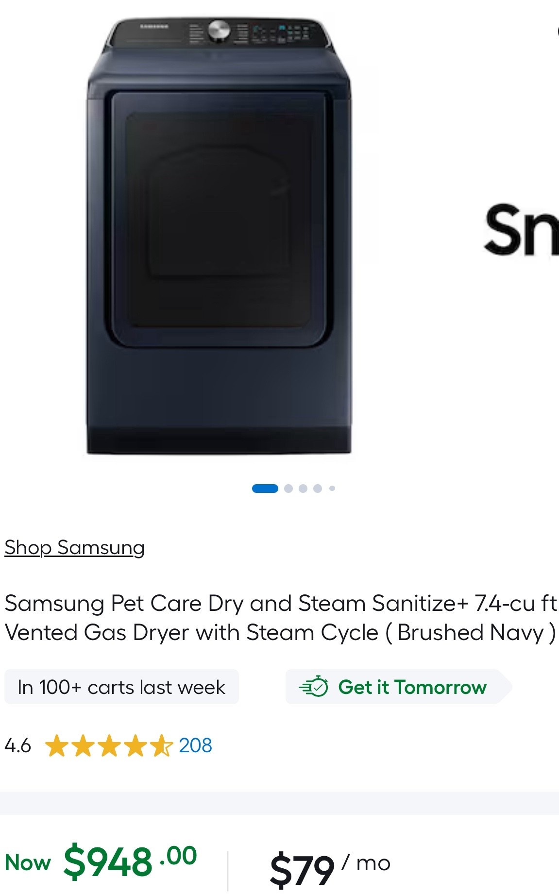 Samsung Gas Dryer

#LTKSaleAlert #LTKOver40 #LTKHome